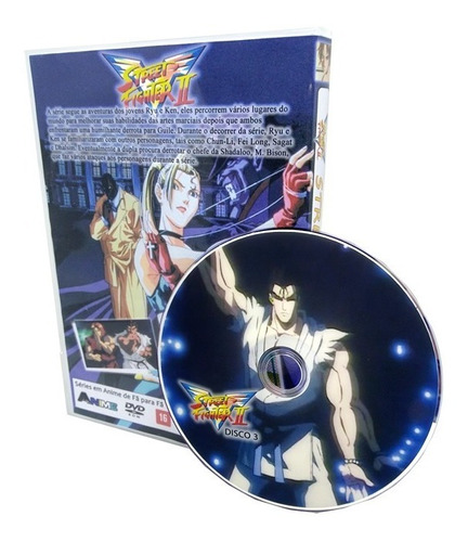 Box Dvd Anime Street Fighter 2 Victory Dublado Tv